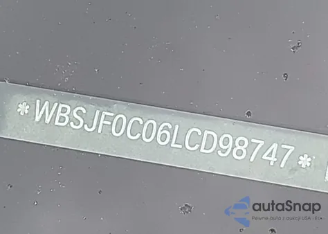 2020 BMW M5 Competition из США, поврежденный, VIN WBSJF0C06LCD98747